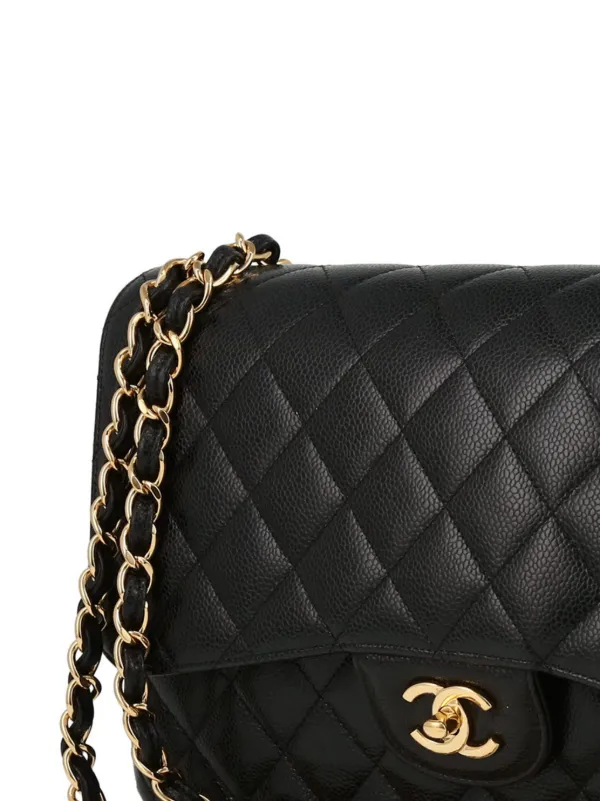 CHANEL Pre-Owned タイムレス ジャンボ ショルダーバッグ | ブラック