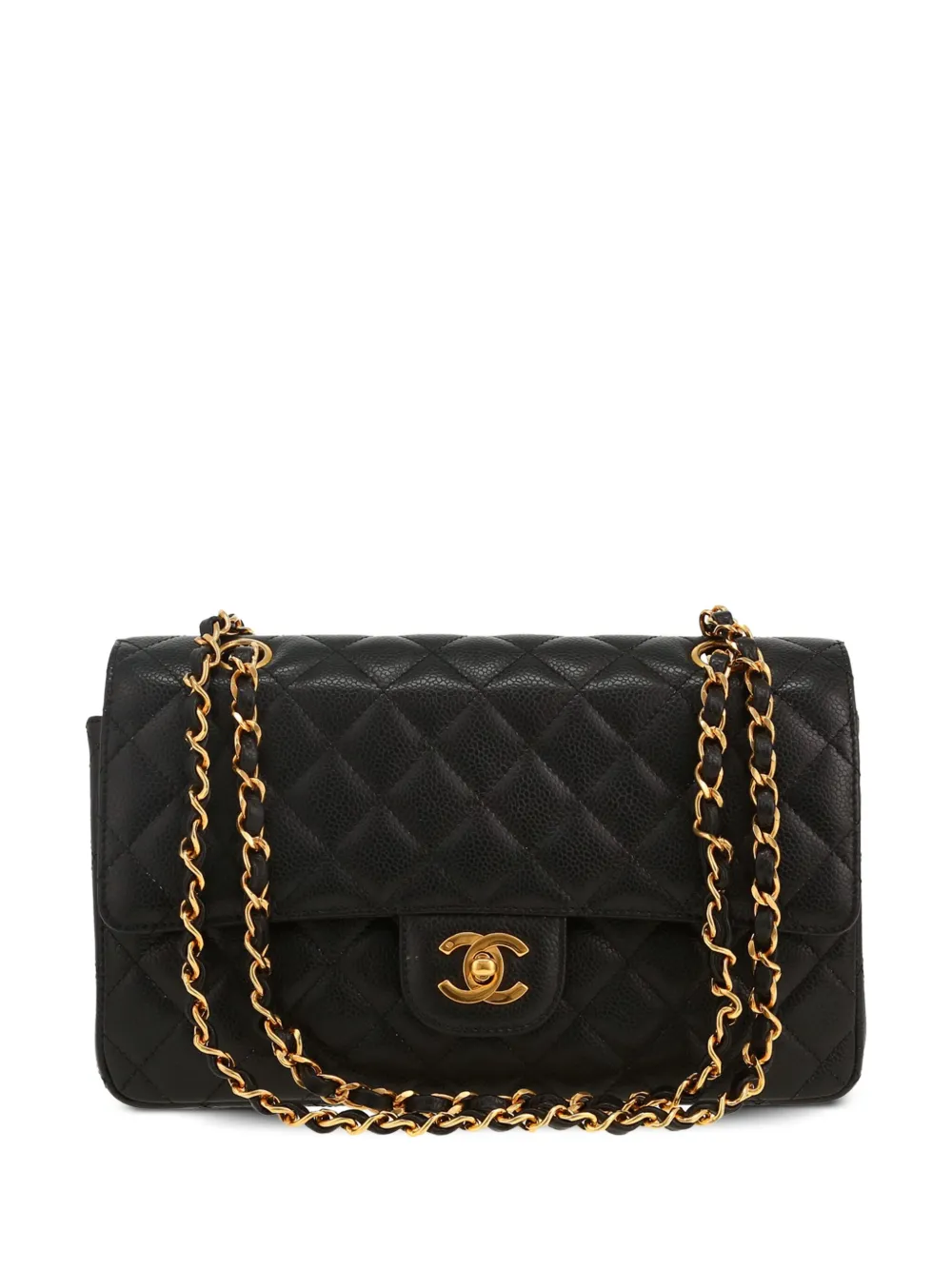 CHANEL Pre-Owned タイムレス クラシック フラップ ショルダーバッグ - ブラック CHANEL Pre-Owned タイムレス クラシック フラップ ショルダーバッグ - ブラック