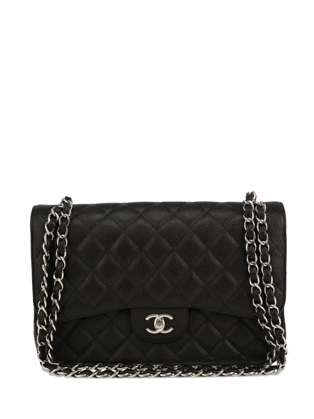 CHANEL Pre-Owned Timeless Jumbo shoulder bag - ブラック CHANEL Pre-Owned Timeless Jumbo shoulder bag - ブラック