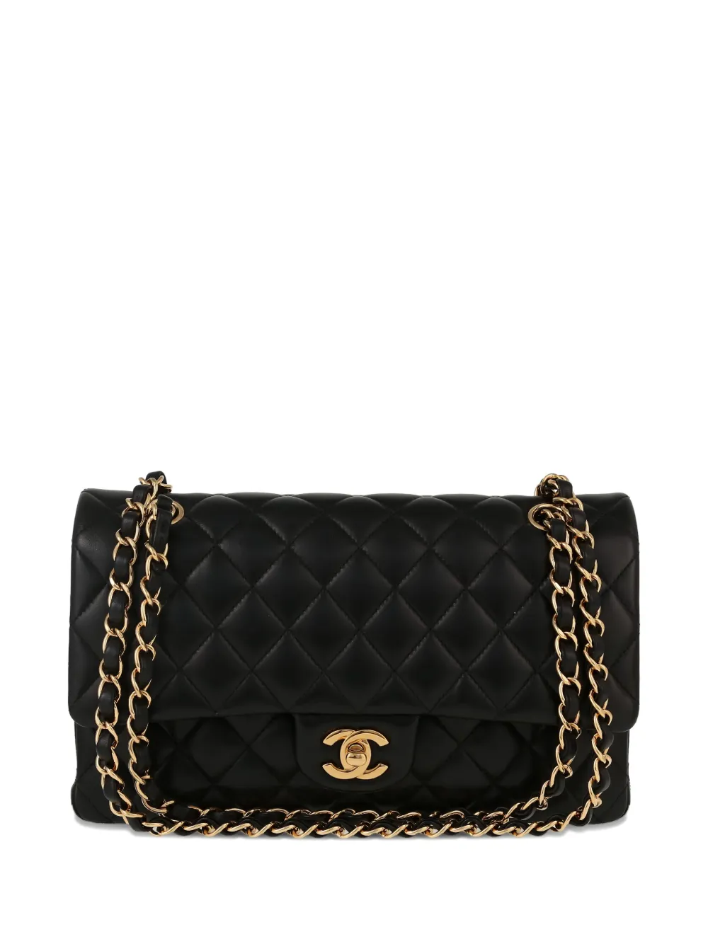 CHANEL Pre-Owned タイムレス クラシック フラップ ショルダーバッグ - ブラック CHANEL Pre-Owned タイムレス クラシック フラップ ショルダーバッグ - ブラック