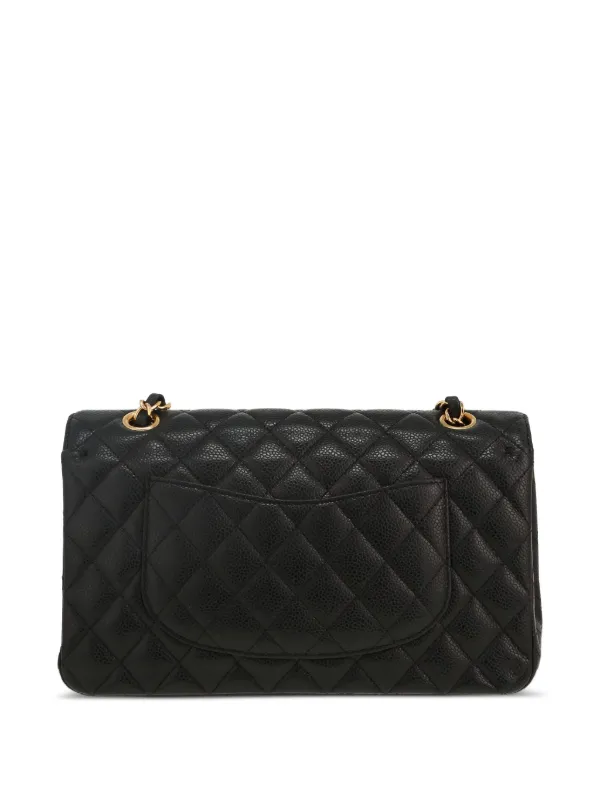 CHANEL Pre-Owned Quilted Leather Handbag | Black | FARFETCH ZA