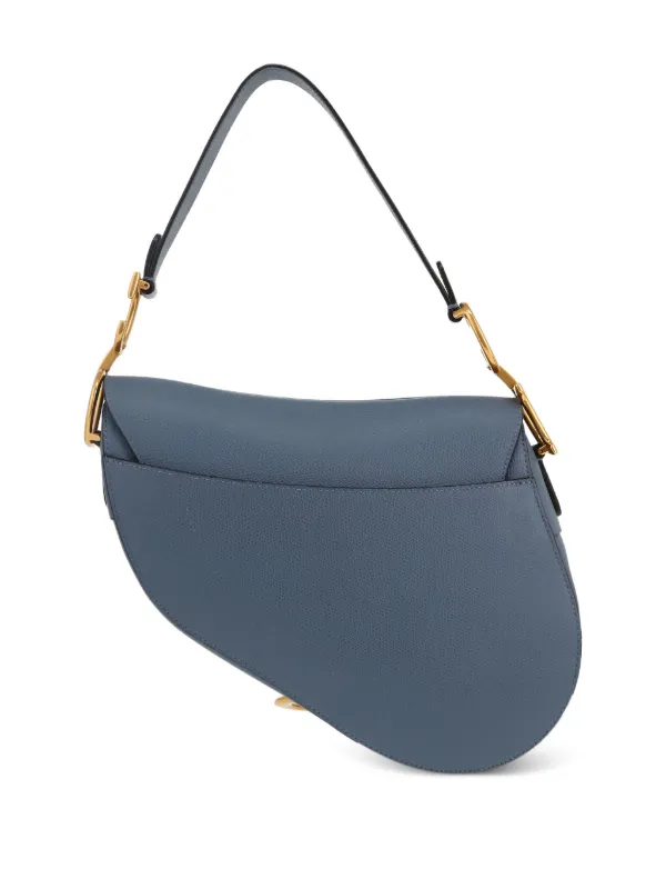 Christian Dior Pre-Owned Saddle Handbag Blue FARFETCH TH