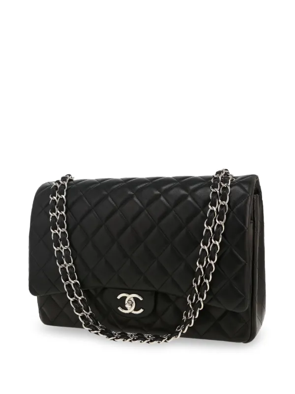 CHANEL Pre-Owned Timeless Maxi Jumbo Shoulder Bag | Black | FARFETCH