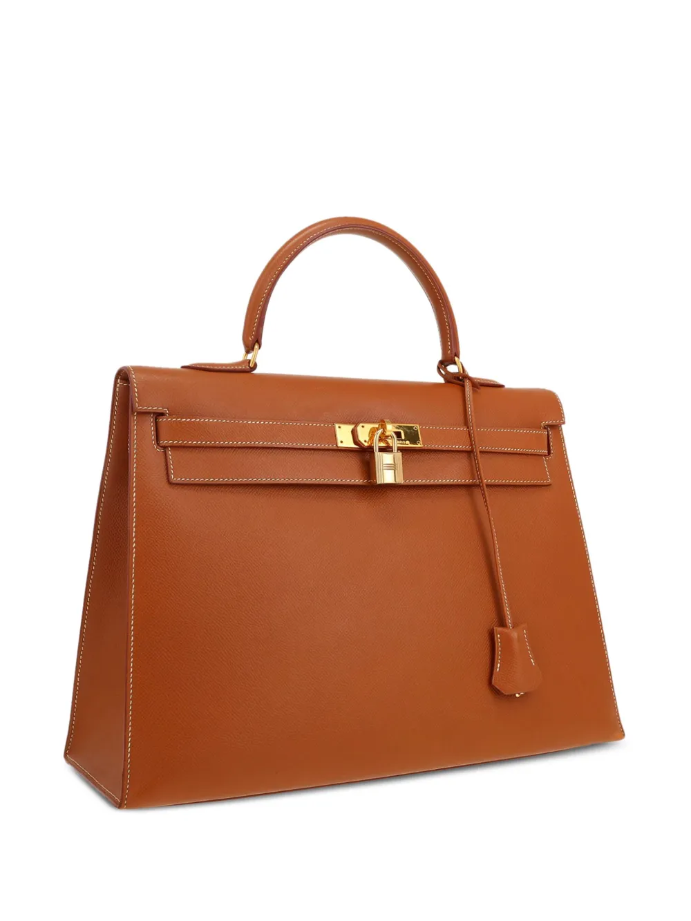 Pre-owned Hermes Kelly 35 Handbag In Brown