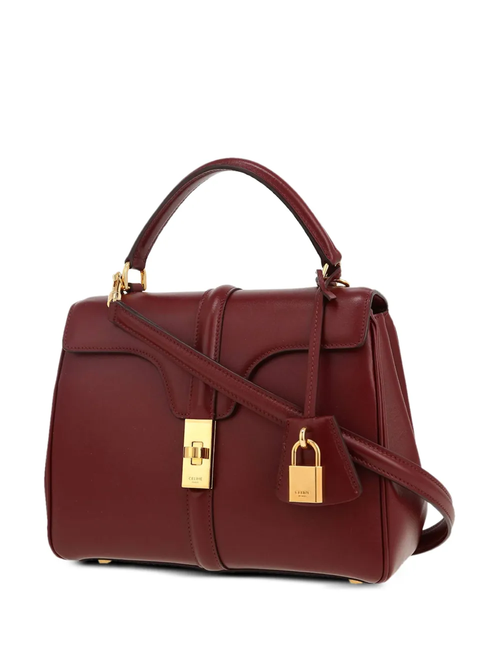 Céline Pre-Owned 16 flap-lock shoulder bag - レッド Céline Pre-Owned 16 flap-lock shoulder bag - レッド