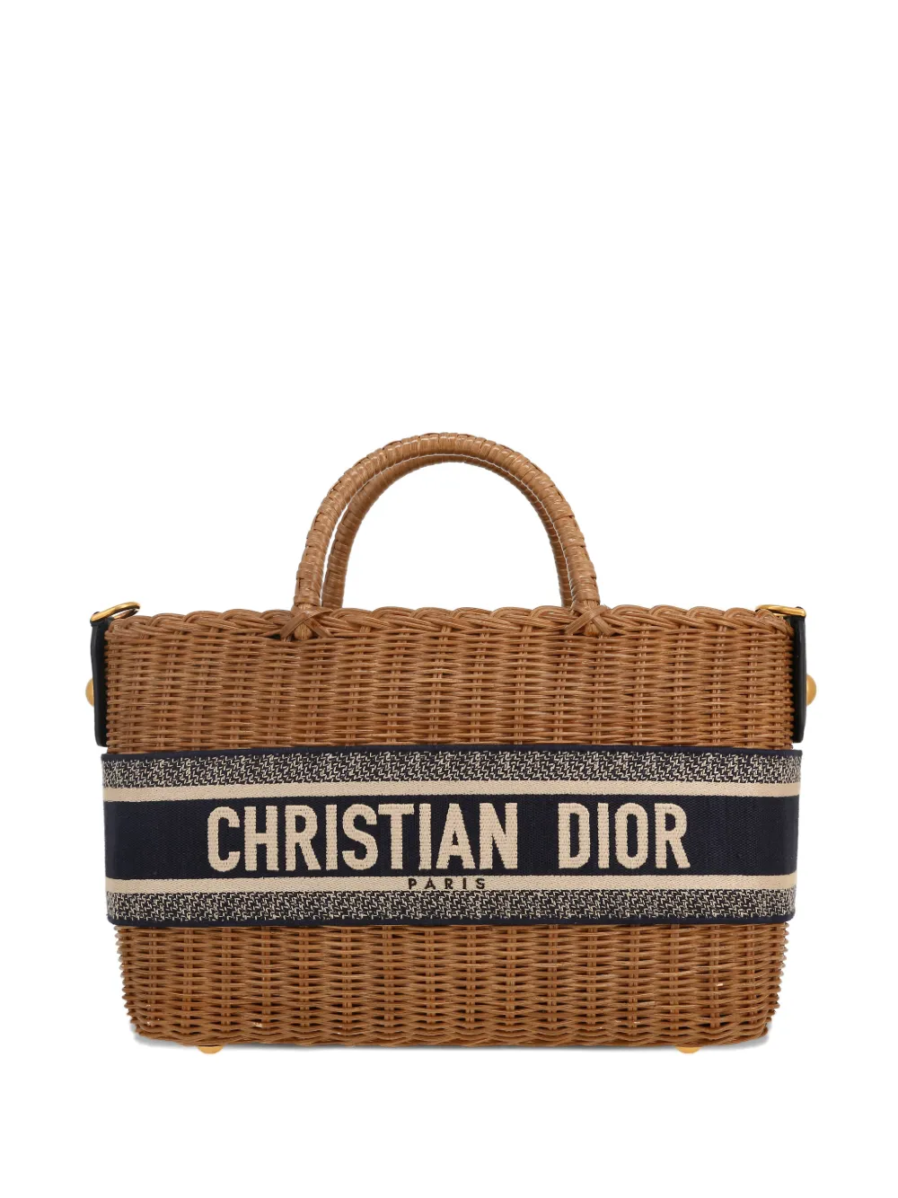 Christian Dior Pre-Owned 2021 wicker-canvas tote bag | Brown | Image 1