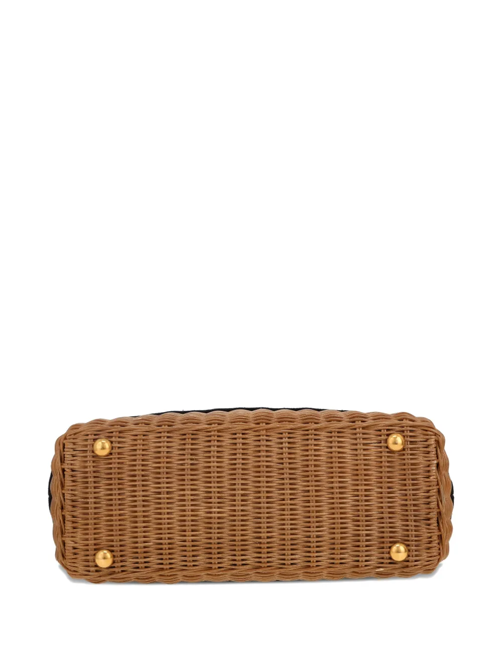 Christian Dior Pre-Owned 2021 wicker-canvas tote bag - Bruin