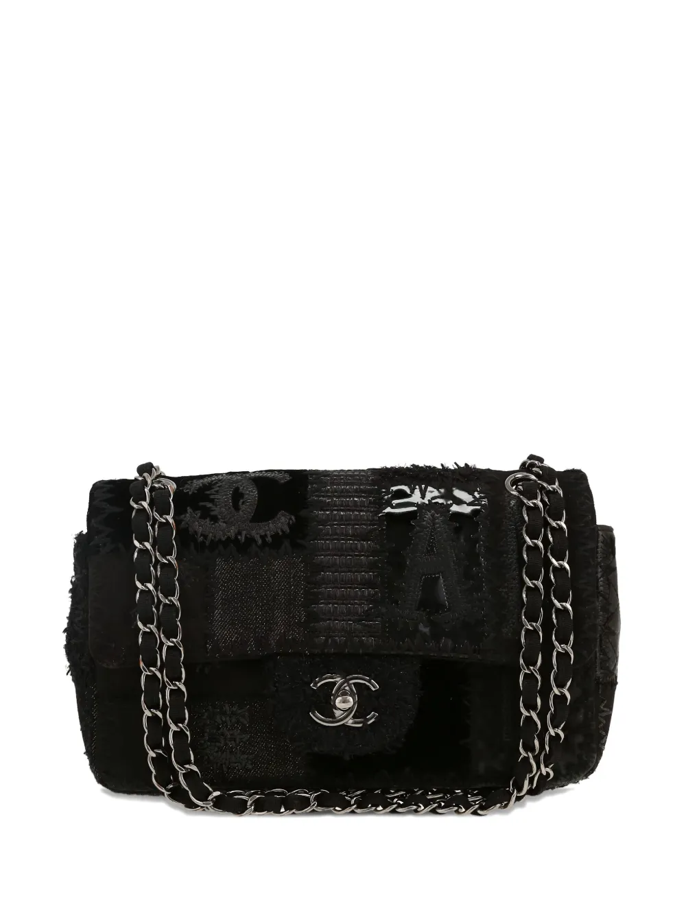 CHANEL Pre-Owned タイムレス クラシック フラップ ショルダーバッグ - ブラック CHANEL Pre-Owned タイムレス クラシック フラップ ショルダーバッグ - ブラック