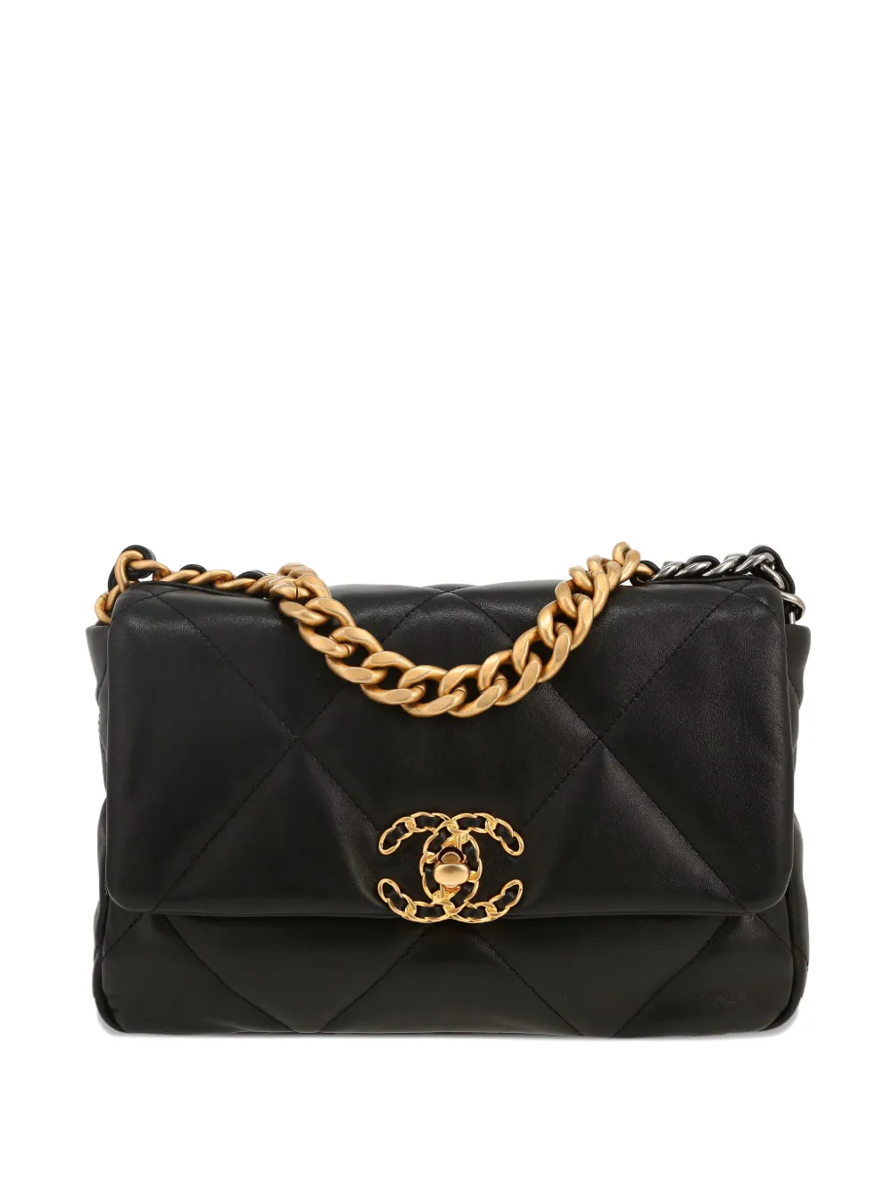 CHANEL Pre-Owned 19 quilted leather shoulder bag - ブラック CHANEL Pre-Owned 19 quilted leather shoulder bag - ブラック