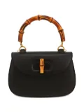 Gucci Pre-Owned Bamboo leather tote bag - Black
