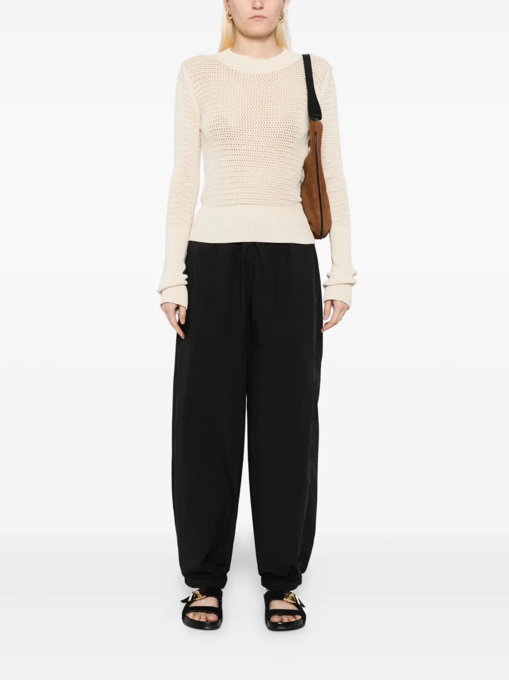 James Perse Parachute popeline broek - Zwart