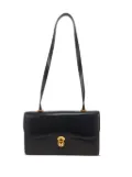 Hermès Pre-Owned leather flap-closure shoulder bag - Blue