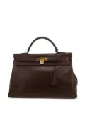 Hermès Pre-Owned Kelly Box leather handbag - Brown