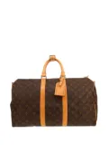 Louis Vuitton Pre-Owned Kepall 45 monogram canvas travel bag - Brown
