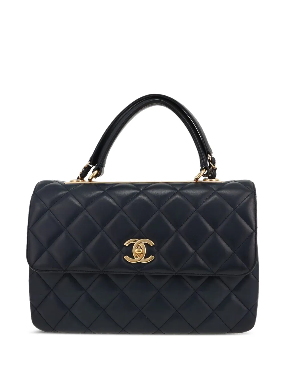 Pre-owned Chanel Trendy Cc-mark Handbag In Black