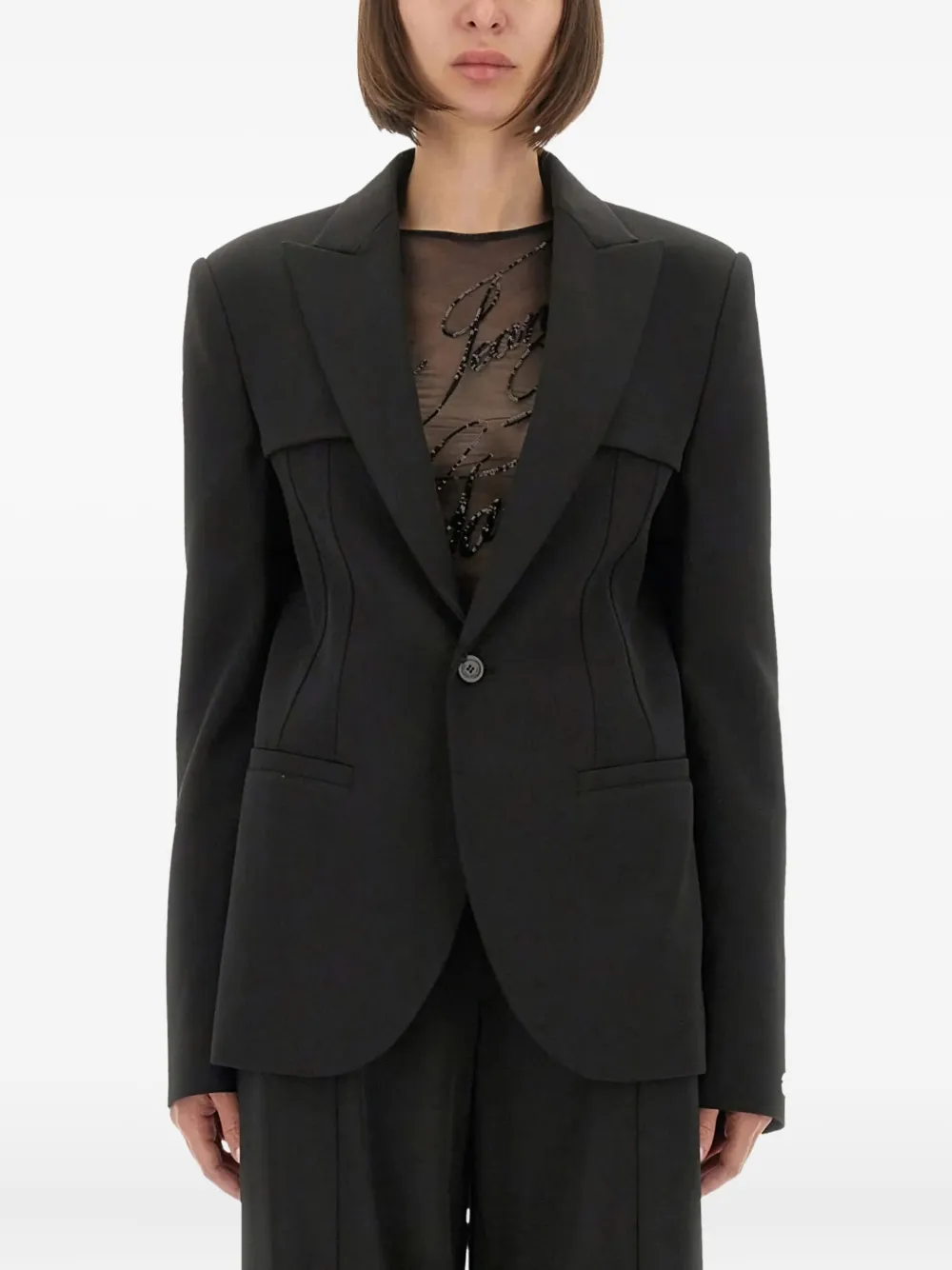 Jean Paul Gaultier single-breasted blazer | Black | Image 1