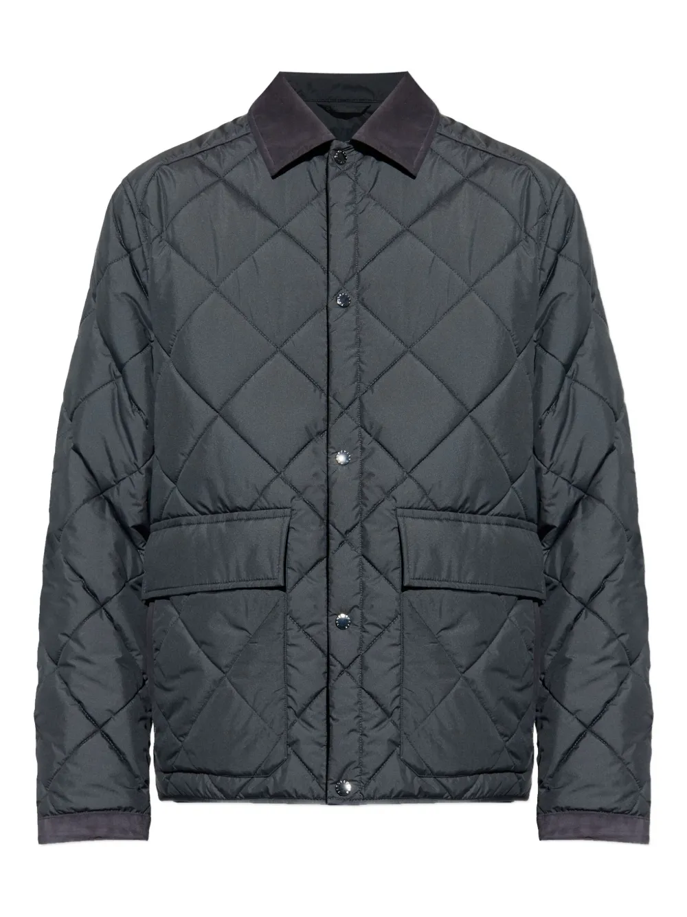Paul & Shark Diamond-quilted Jacket In Blue