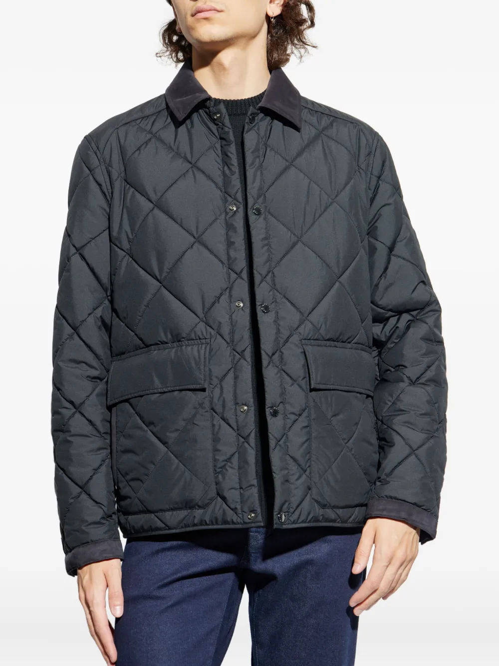 Paul & Shark Gewatteerd jack Blauw