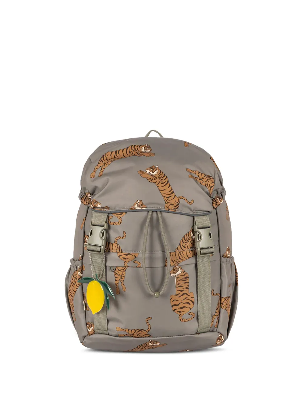Konges Sløjd tiger print drawstring backpack - グレー Konges Sløjd tiger print drawstring backpack - グレー
