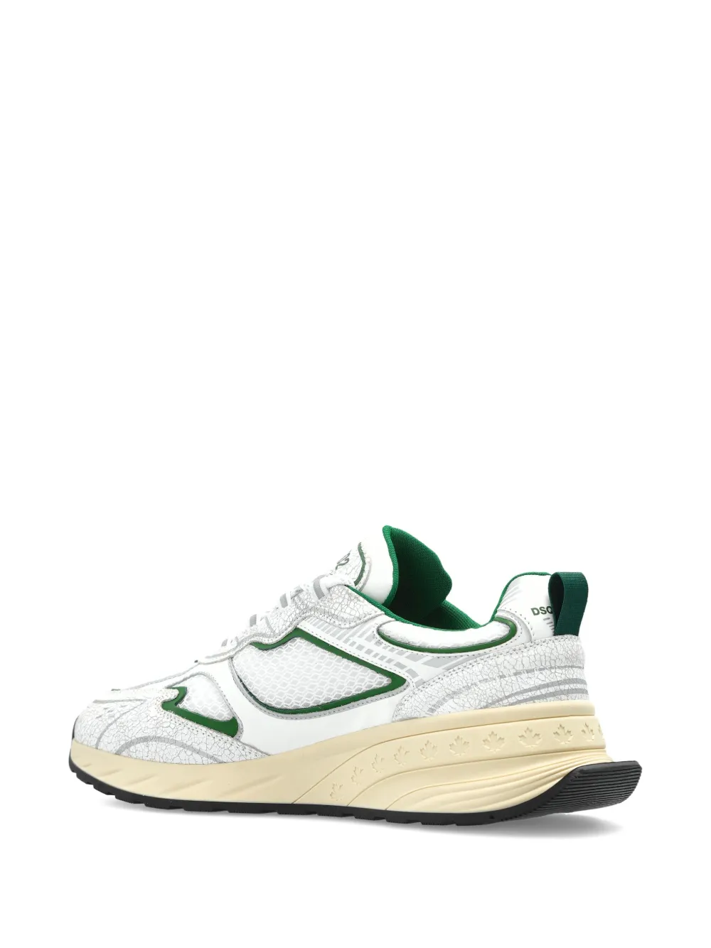DSQUARED2 leaf-detail sneakers White