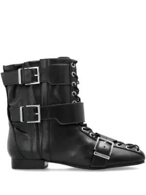 【関税＆送料込み】Ganni Buckle Boot Black Black Chunky Buckle Chelsea Boots | GANNI US