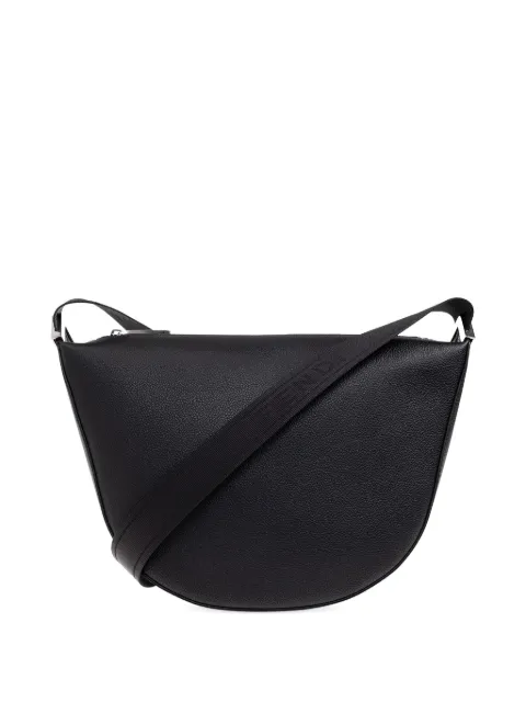 FENDI curved leather tote bag