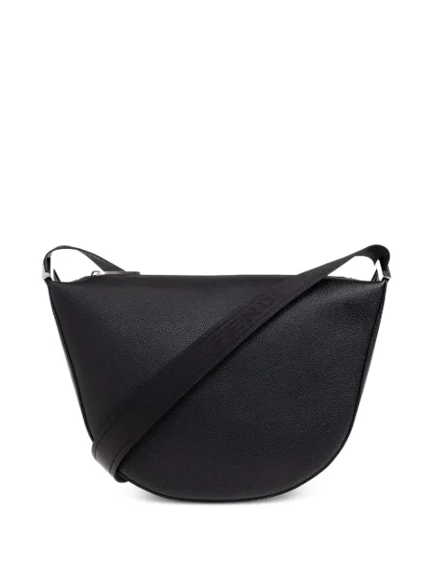 FENDI curved leather tote bag