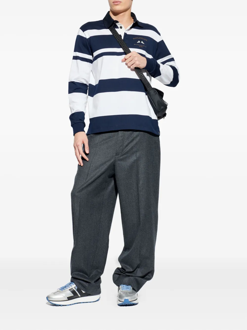 Paul & Shark long-sleeve polo shirt - Blauw