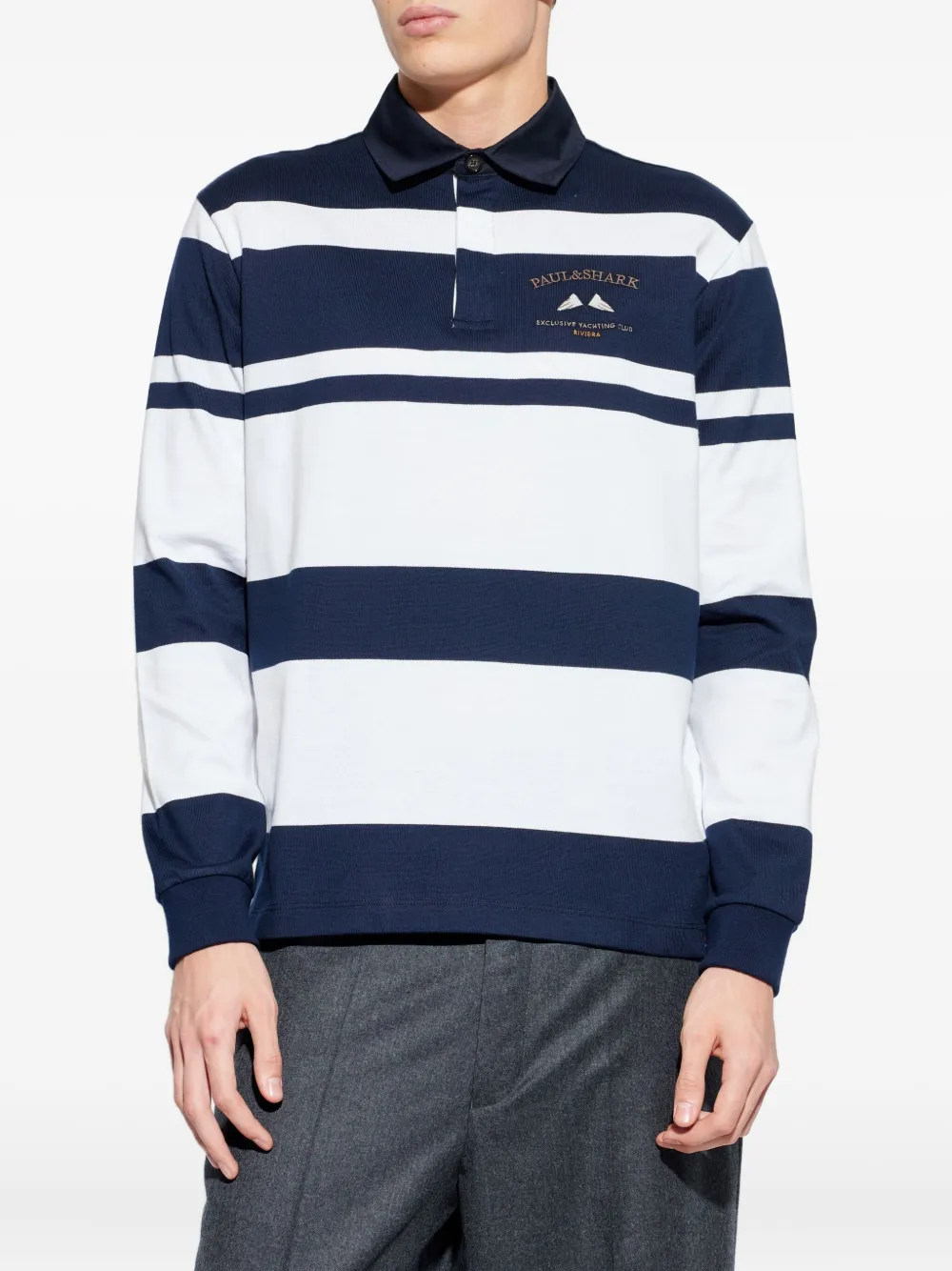 Paul & Shark Poloshirt met lange mouwen Blauw