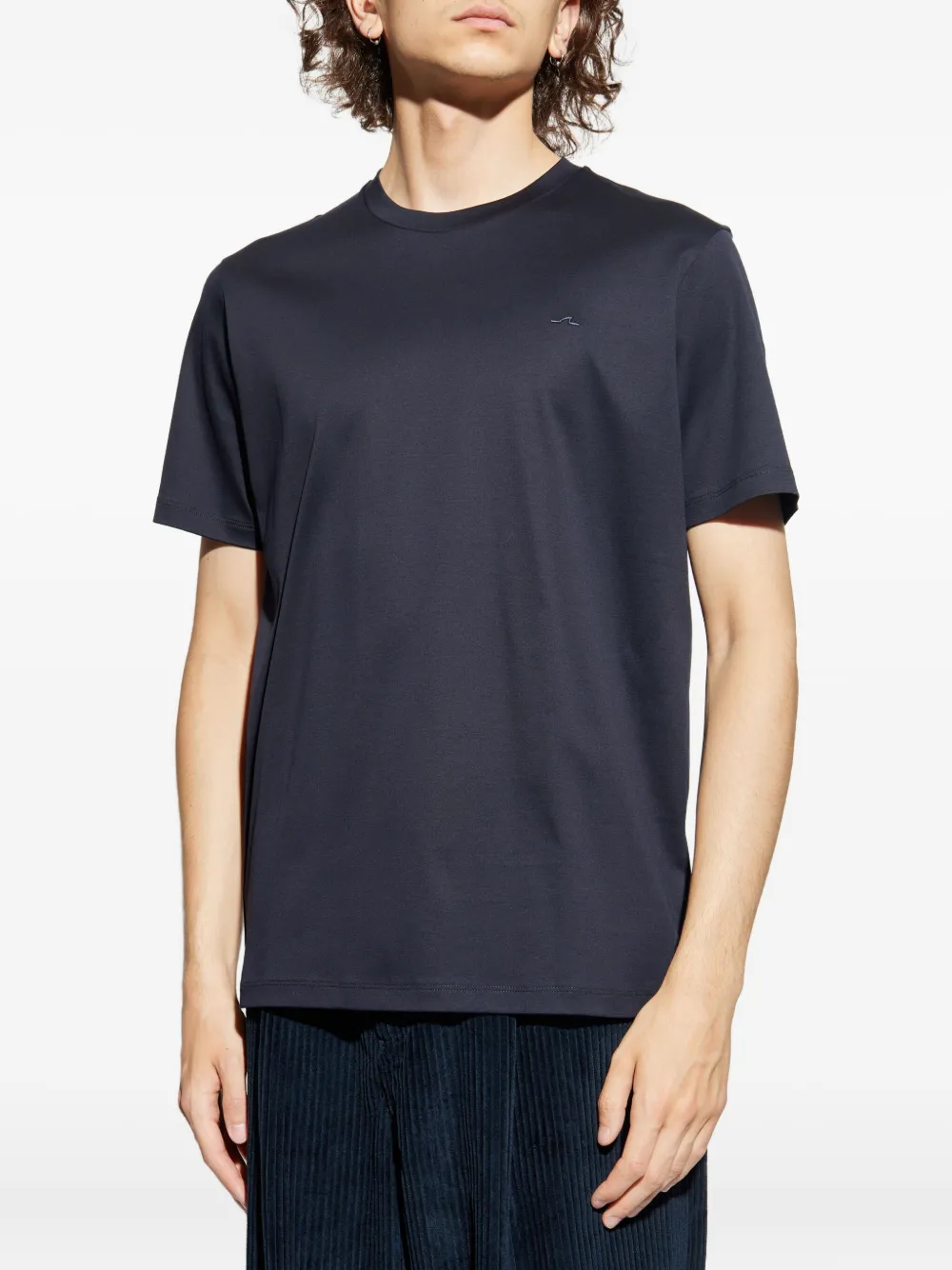 Paul & Shark Katoenen T-shirt met geborduurd logo Zwart