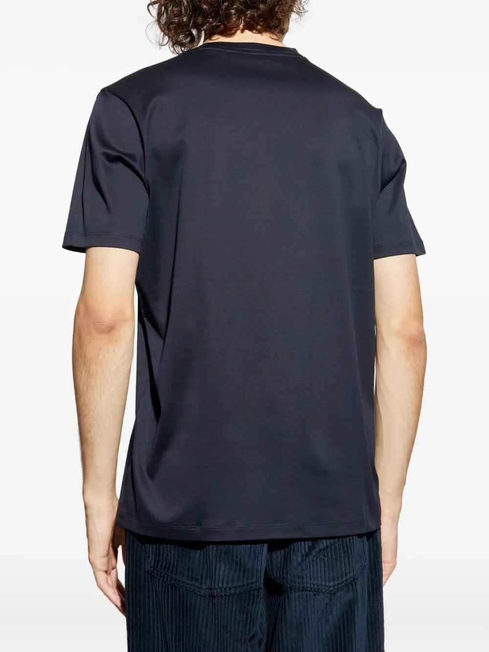 Paul & Shark Katoenen T-shirt met geborduurd logo Zwart