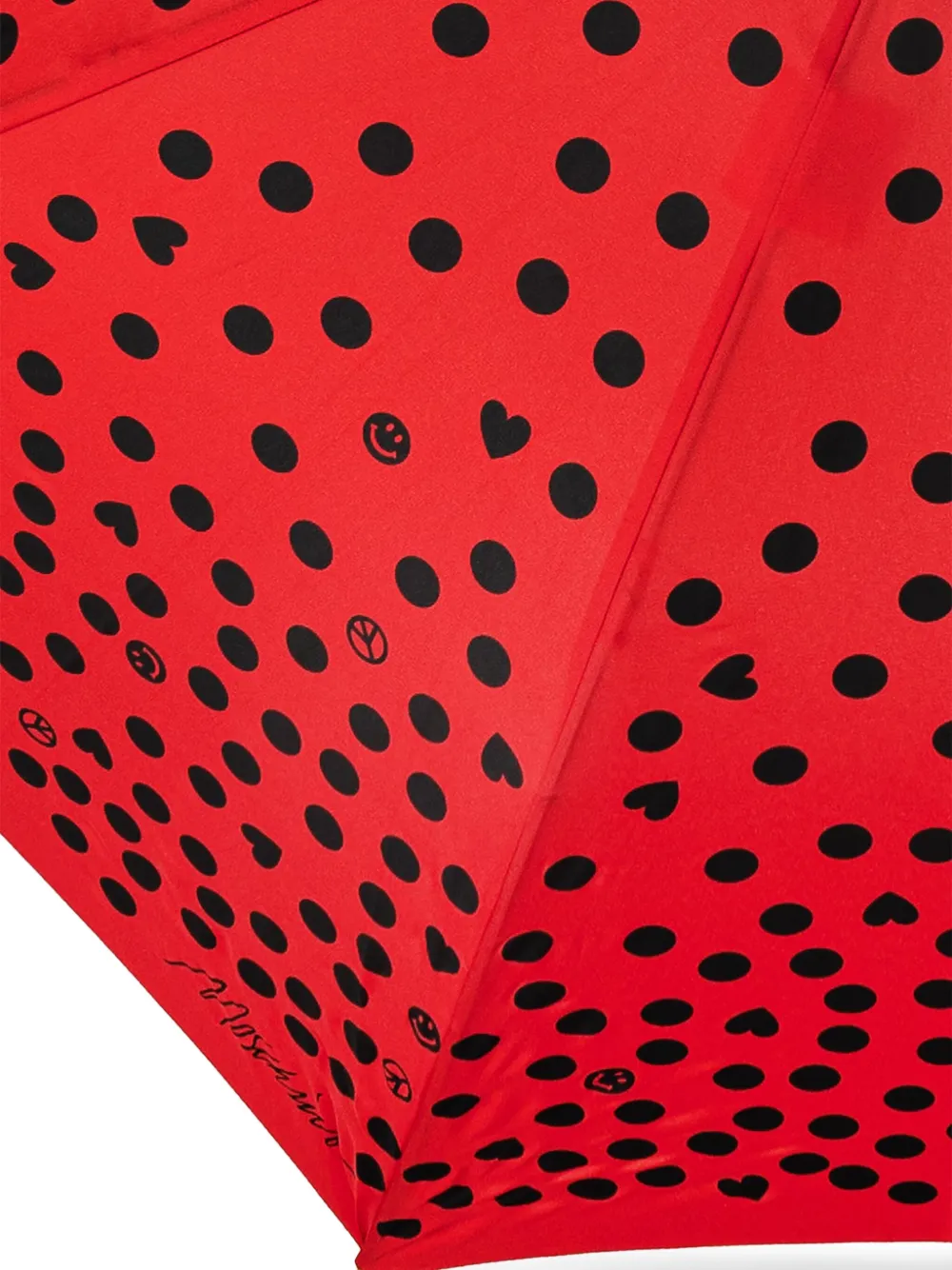 Moschino patterned umbrella Rood