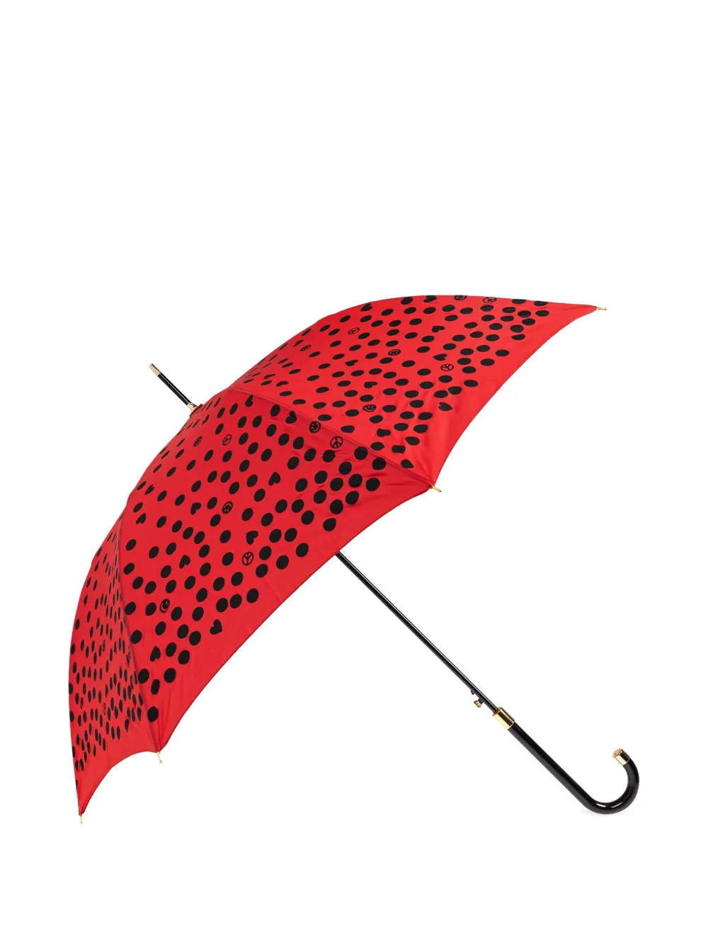 Moschino patterned umbrella Rood