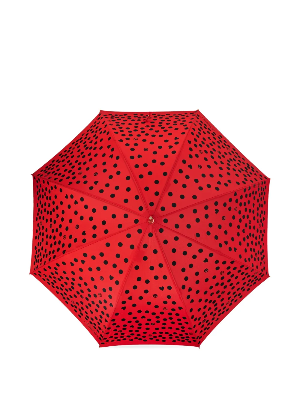 Moschino patterned umbrella Rood