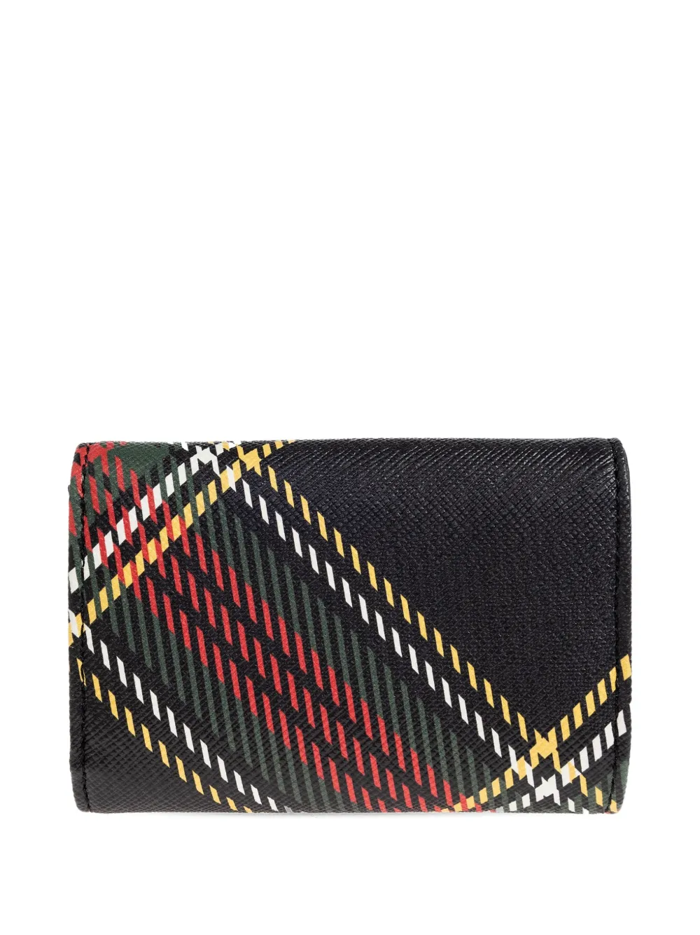 Vivienne Westwood orb-embellished plaid wallet Zwart
