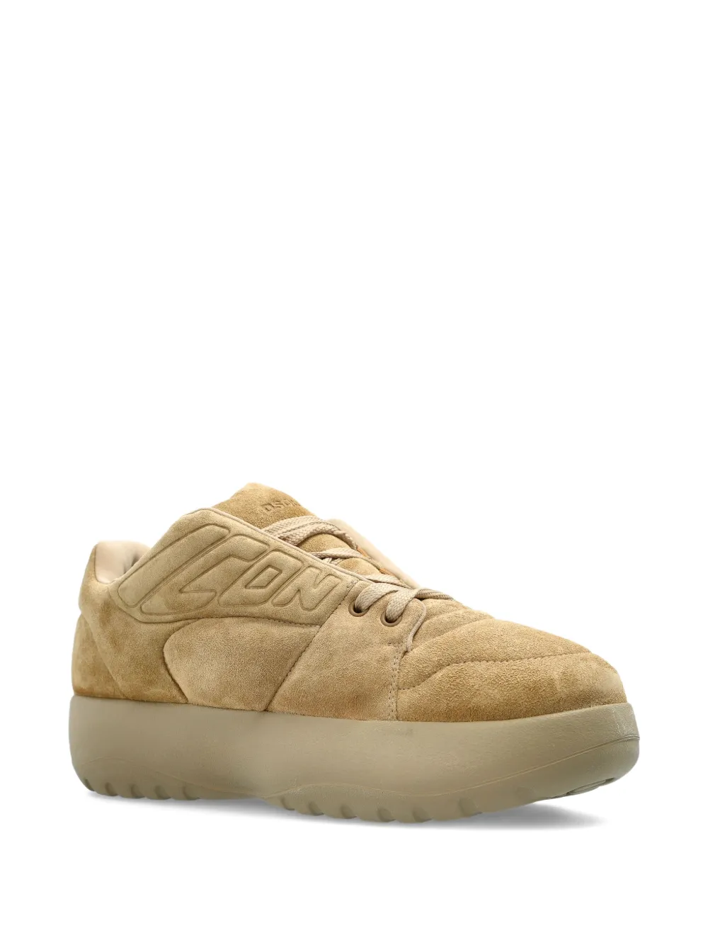 DSQUARED2 logo-detail suede sneakers Brown