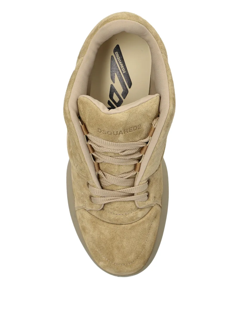 DSQUARED2 logo-detail suede sneakers Brown