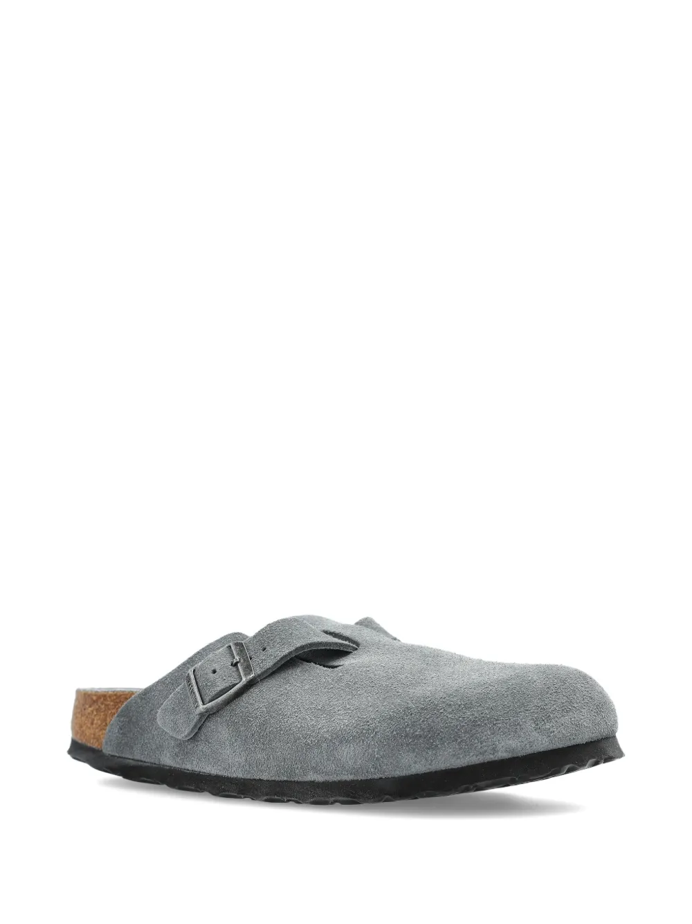 Birkenstock buckle suede mules Grey