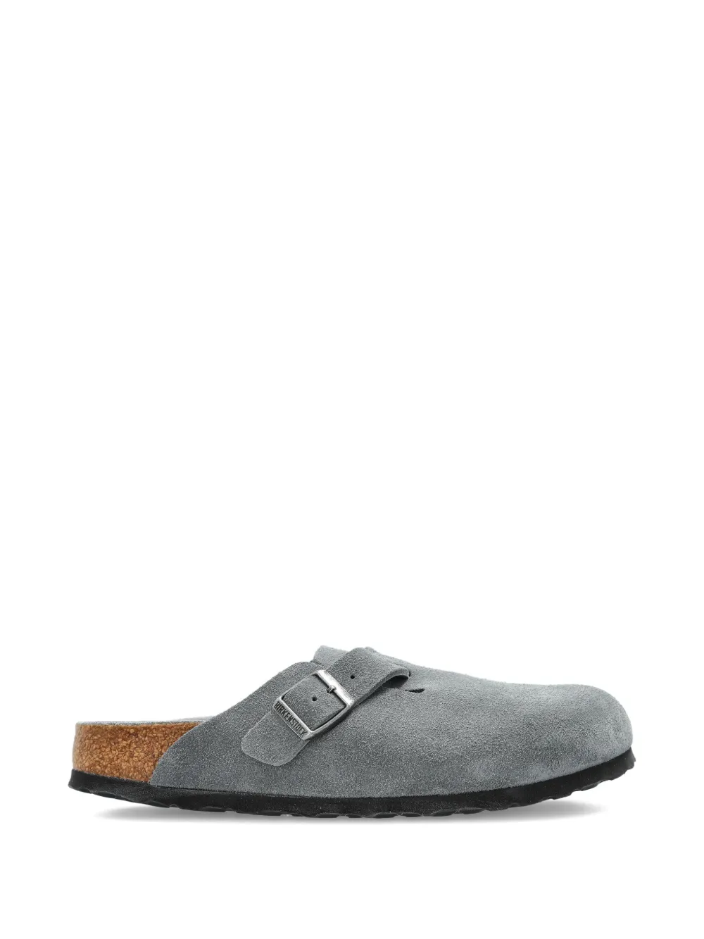 Birkenstock buckle suede mules Grey