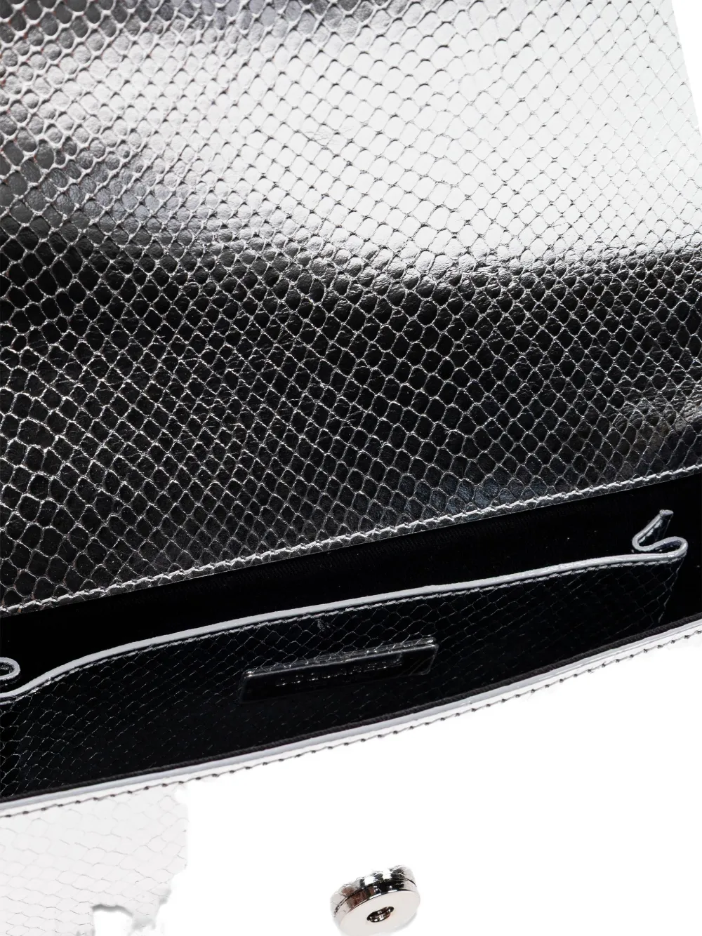 DSQUARED2 clasp clutch bag Zilver
