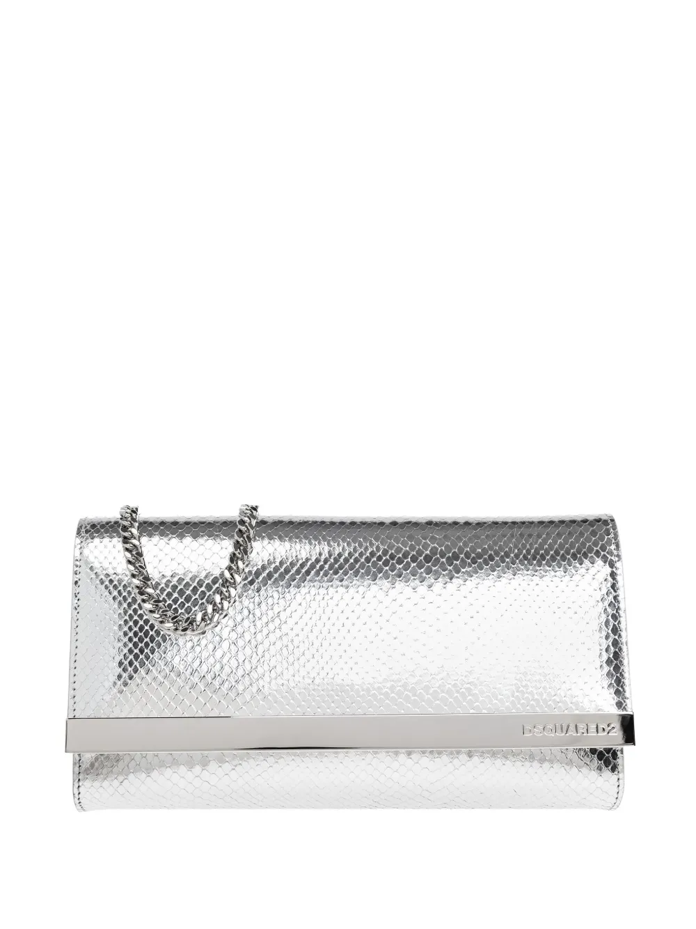 DSQUARED2 clasp clutch bag Zilver