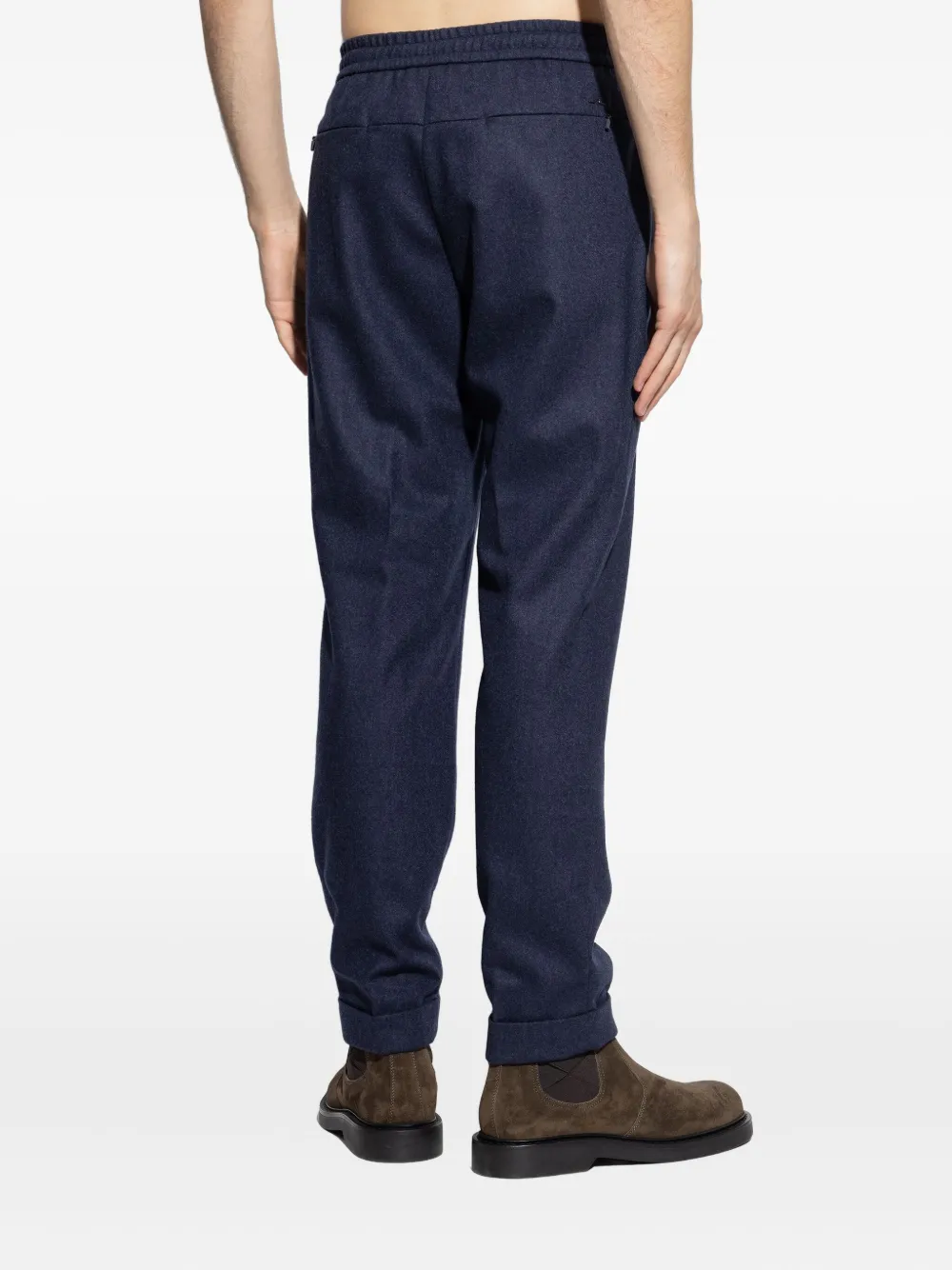 Paul & Shark Straight broek van wolblend Blauw
