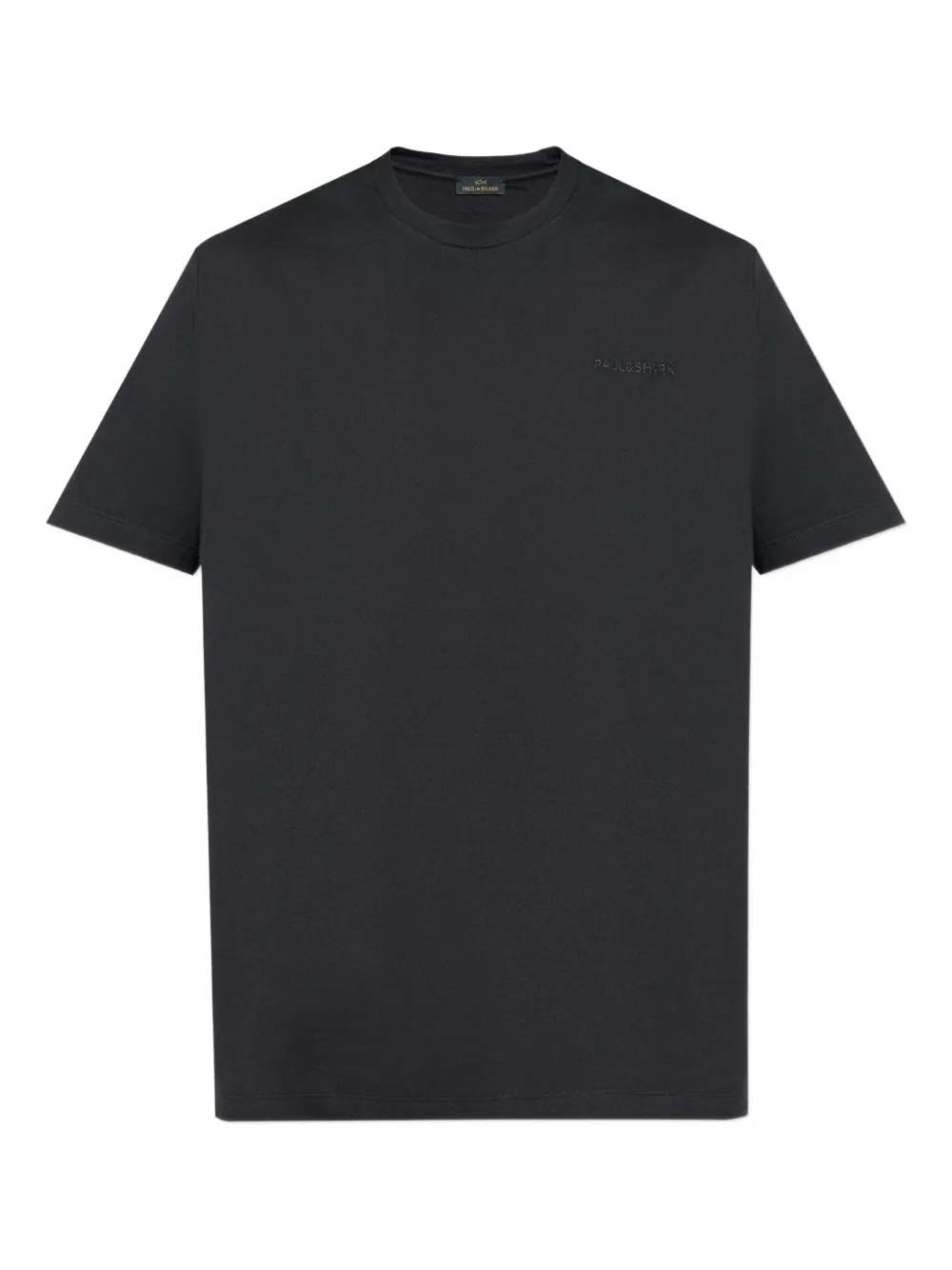 Paul & Shark T-shirt met geborduurd logo Zwart