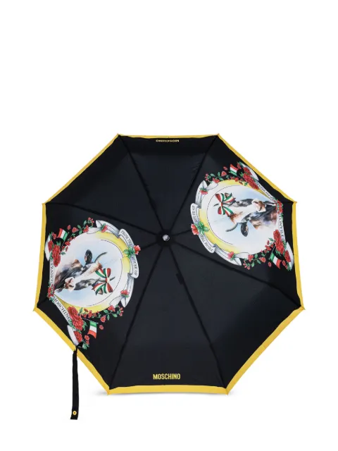 Moschino مظلة بأطراف بطبعة