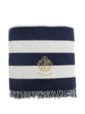 Paul & Shark striped embroidered blanket - Blue