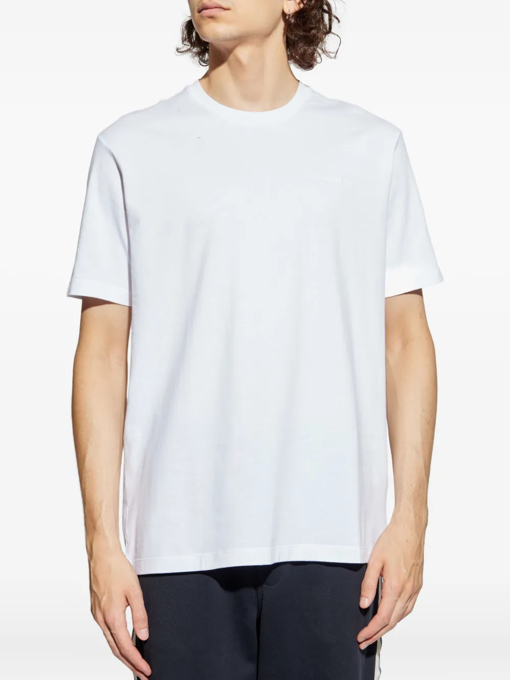 Paul & Shark Katoenen T-shirt met geborduurd logo Wit