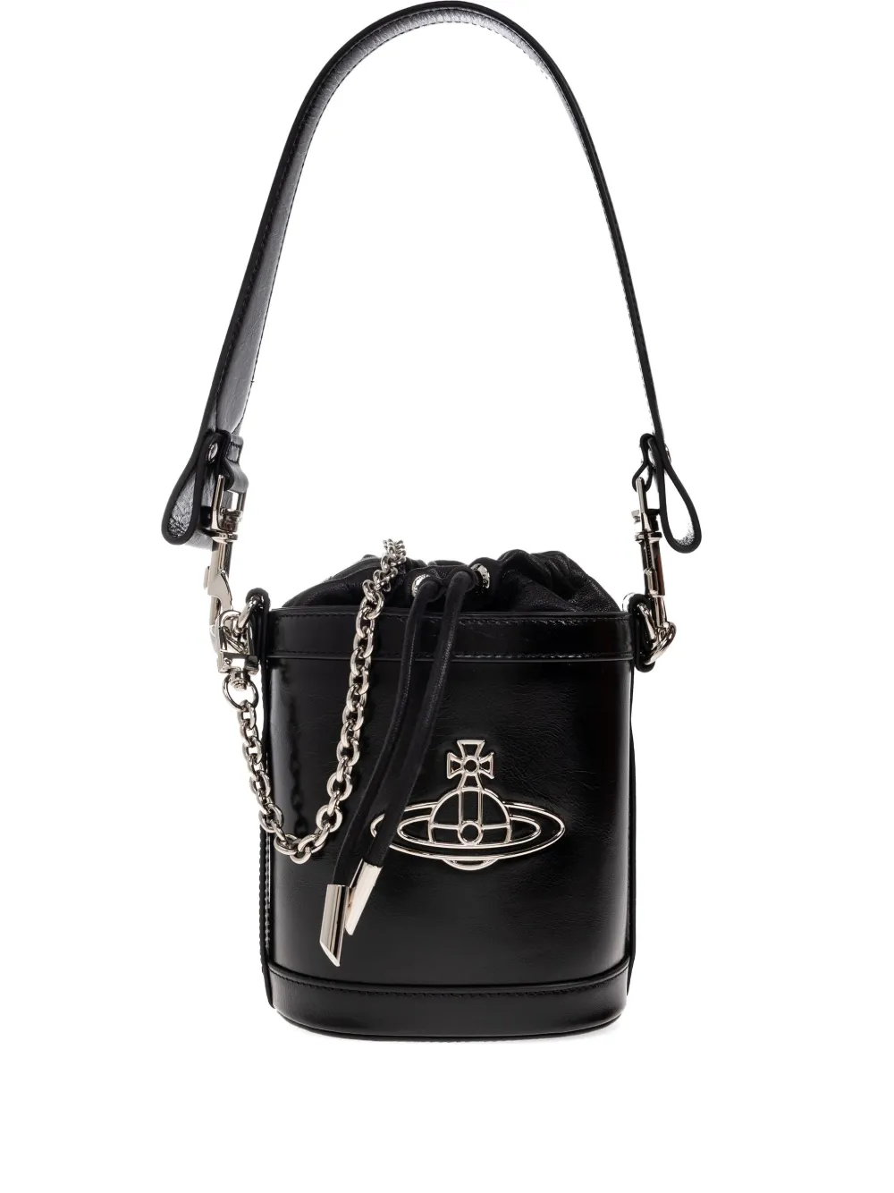 Vivienne Westwood orb-embellished bucket bag Zwart