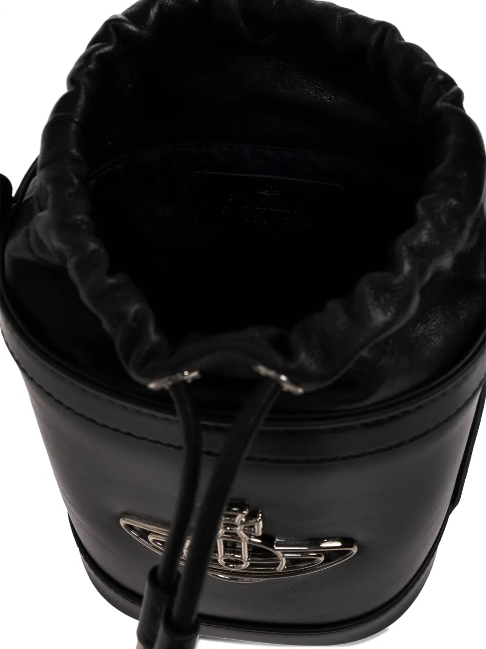 Vivienne Westwood orb-embellished bucket bag Zwart