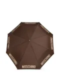 Moschino logo umbrella - Brown
