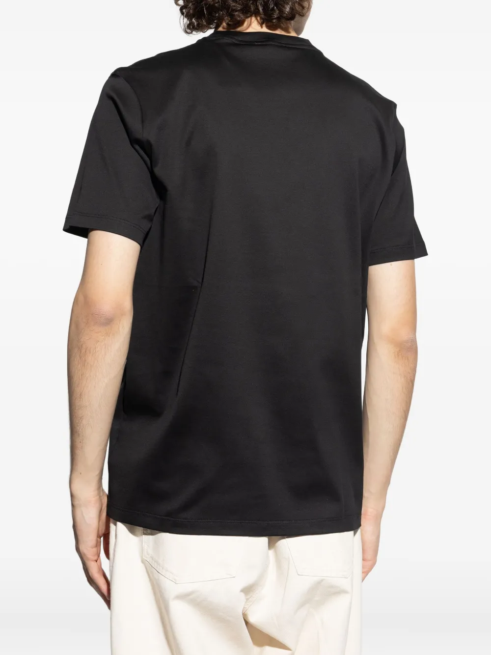 Paul & Shark Katoenen T-shirt met geborduurd logo Zwart